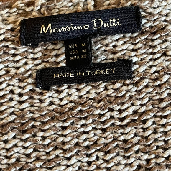 Massimo Dutti Women's Long Open-Front Knit Cardigan Sweater Size M - Picture 2 of 9